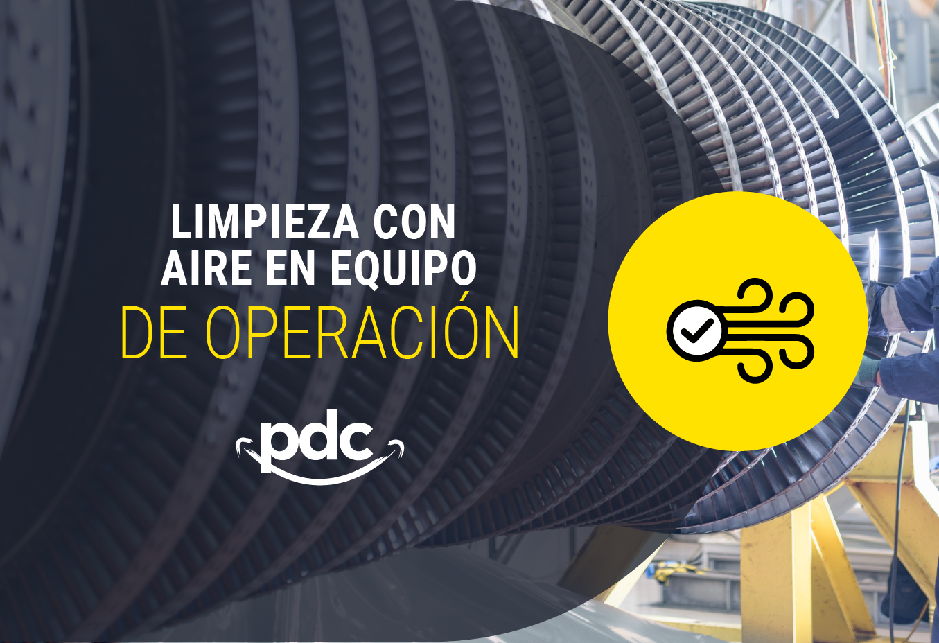 Limpieza con aire en equipo de Operación 